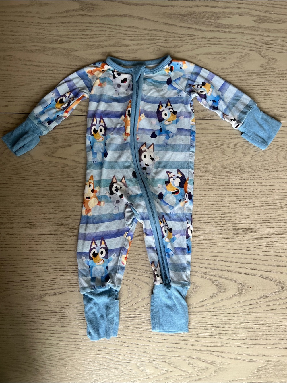 Bluey Zip-Front Kids One-Piece Sleeper
